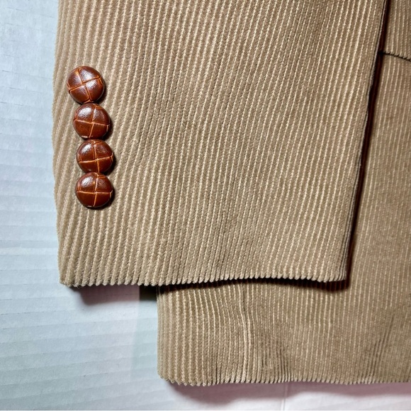 Lauren Ralph Lauren Blazer Size 44L Brown Corduroy 100% Cotton Jacket - Picture 5 of 11